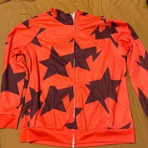 Streetwear Full Zip Up Hoodie with Star Design